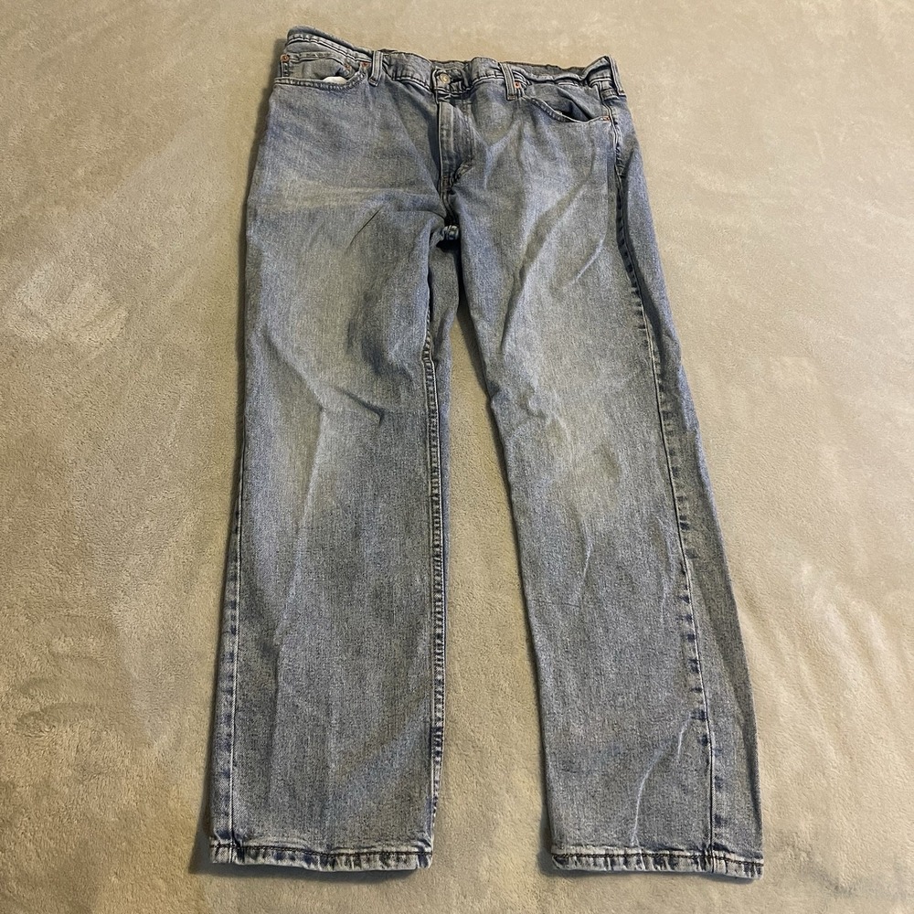 Levi's 511 Jeans Men 40x30 Blue Bootcut Light Wash Denim Western Rodeo (38x30)